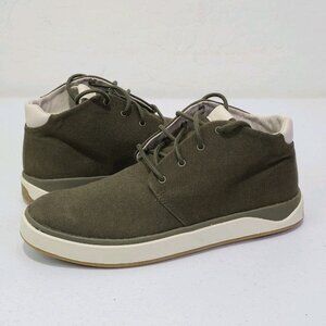 OluKai Papaku Canvas Chukka Boots Size Men's 8.5 / Women's 10 Olive Green